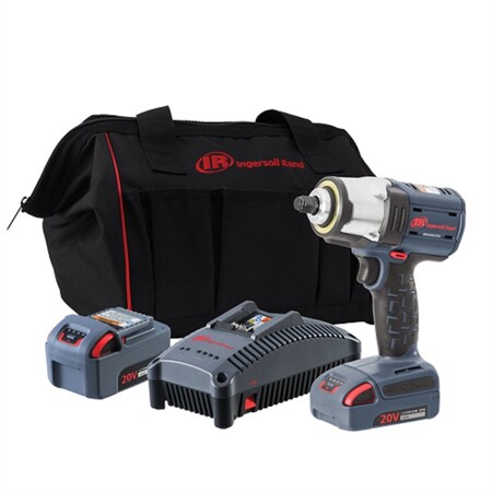 Ingersoll Rand 1/2In Iqv20 Impact Wrench - 2-Bat Kit W5153-K22